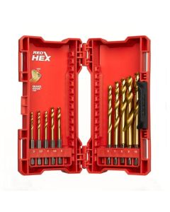 Milwaukee RED HEX - SHOCKWAVE™ HSS-TIN Metalen Borenset