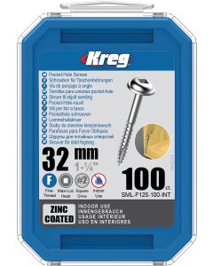 Kreg Pocket-Hole Schroeven 32mm verzinkt (100 st.)