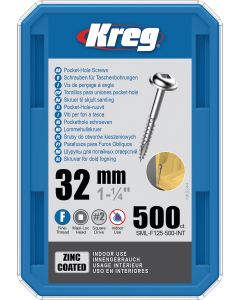 Kreg Pocket-Hole Schroeven 32mm verzinkt (500 st.)