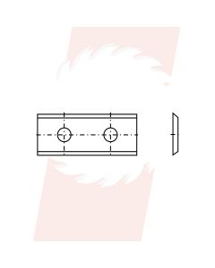 Wisselmes 25x12x1,5mm 35° Z=2- goedkoop